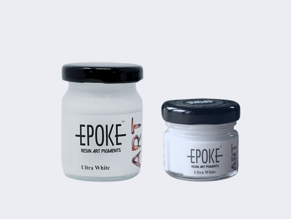 Ultra White Opaque Epoke Art Pigment 75gm | Pigment - Resinarthub