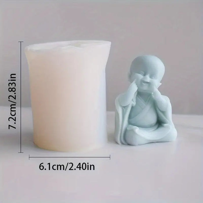 Baby Buddha Shaped Silicone Candle Mold