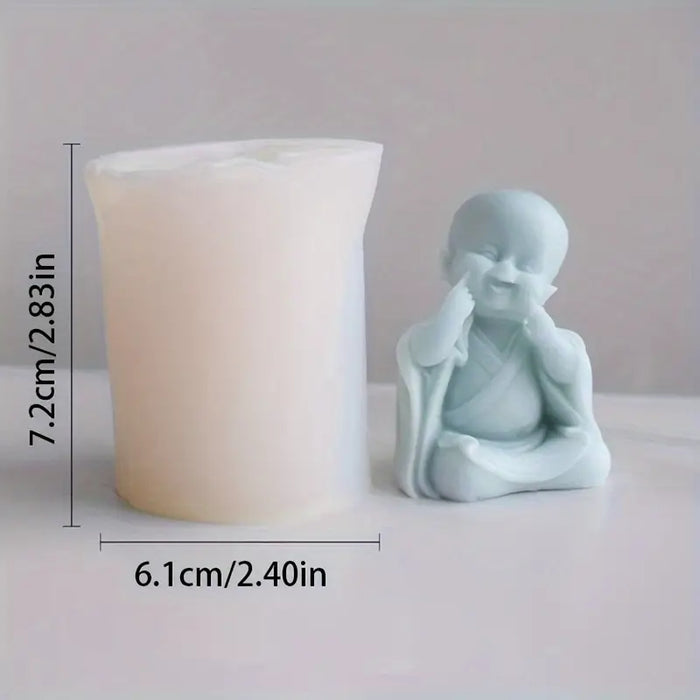 Baby Buddha Shaped Silicone Candle Mold | Mould - Resinarthub