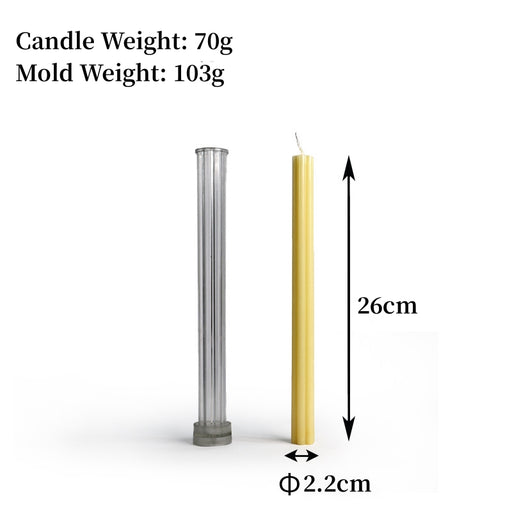 Long Thin Acrylic Mold For Candle Making 2.2*26 cm | Mould - Resinarthub