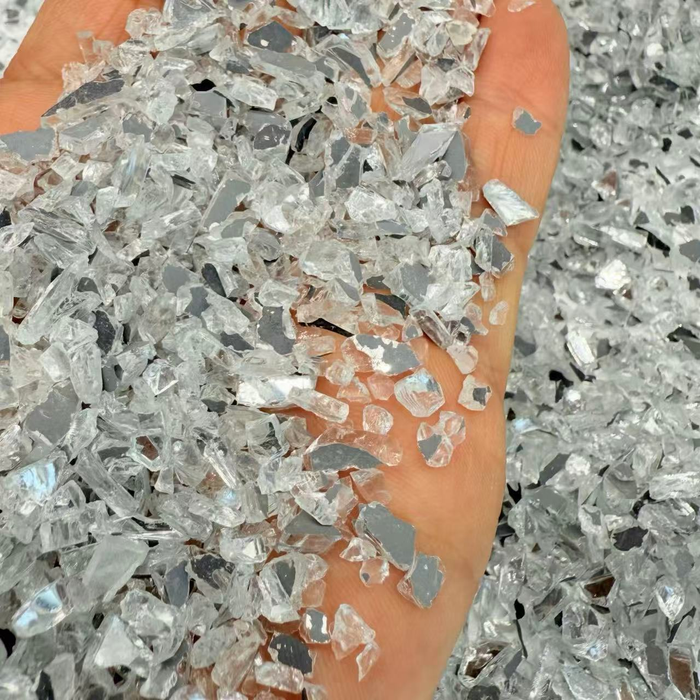 قطع مرآة فضية مظللة لفن الراتنج (3-6 مم)