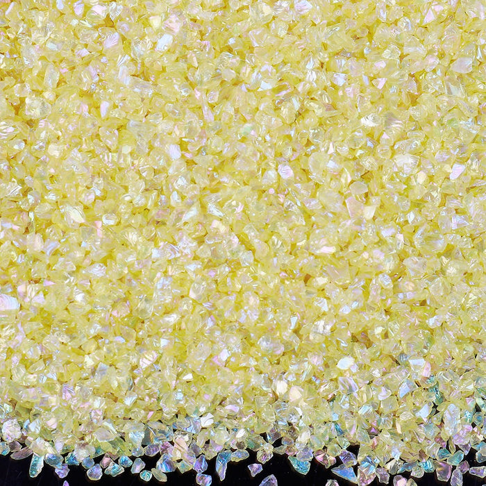 Pale Yellowish Color Crushed Stones For Resin Art-250gms