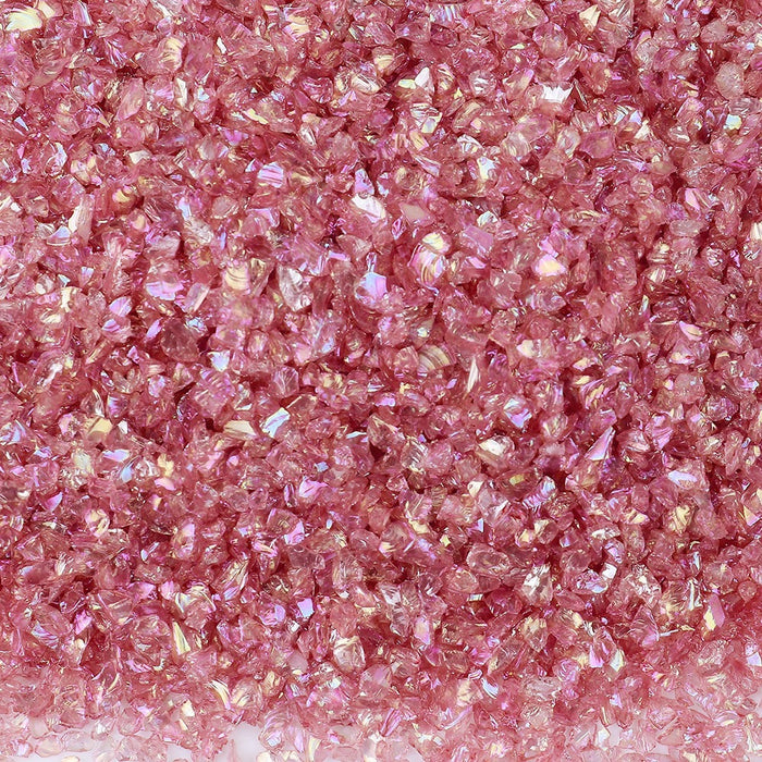 حجارة مكسرة بلون وردي داكن لفن الراتنج - 250 جرام