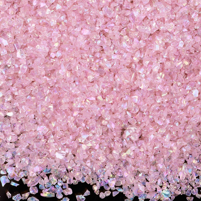 Pastel Pink Color Crushed Stones For Resin Art-250gms