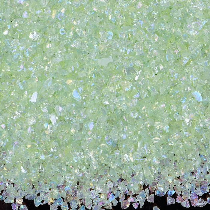 Pale Green Color Crushed Stones For Resin Art-250gms