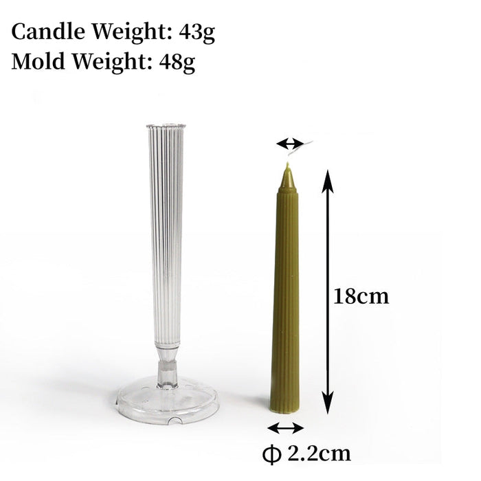 Acrylic Pillar Candle Mold (Crystal Point) | Mould - Resinarthub
