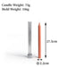 Acrylic Pillar Candle Mold (Crystal Point) | Mould - Resinarthub