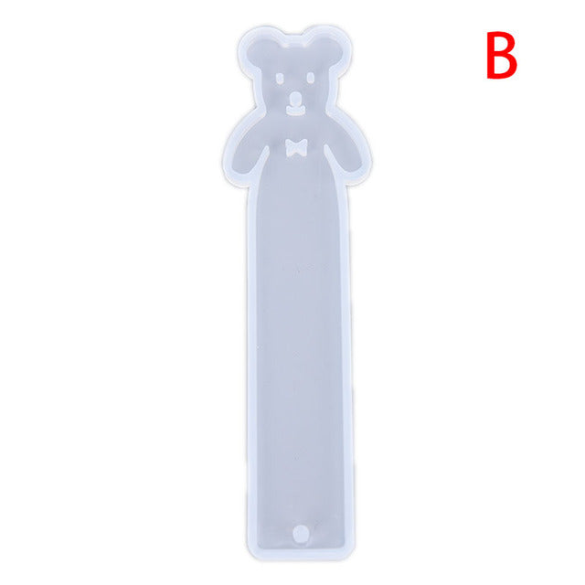 BookMark Cute Animal Faced Silicone Molds. | Mould - Resinarthub