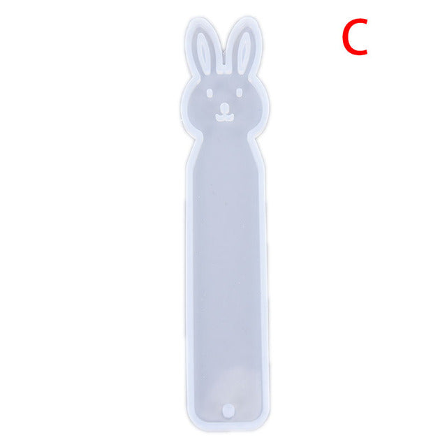 BookMark Cute Animal Faced Silicone Molds. | Mould - Resinarthub