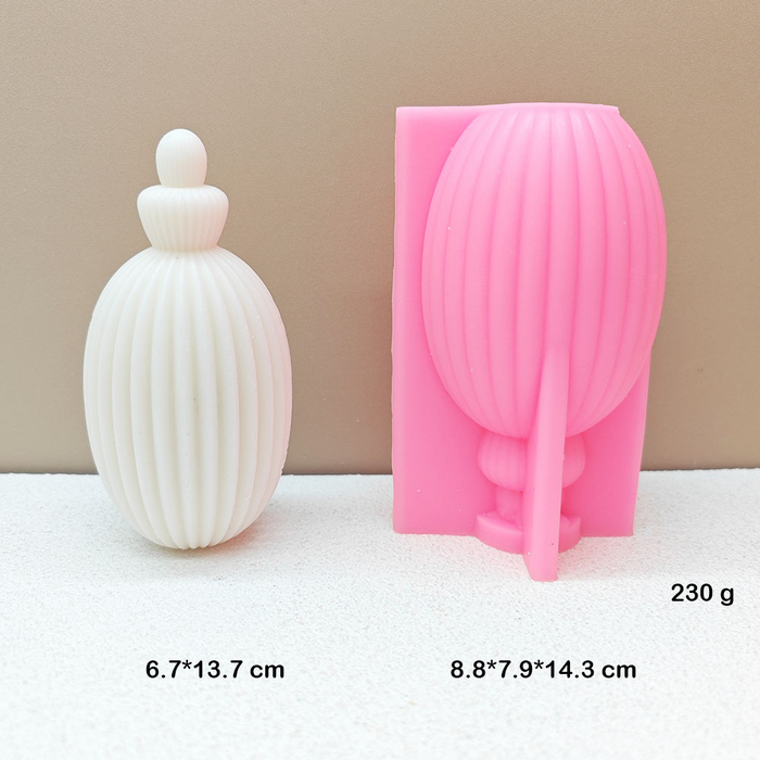 Bottle Shaped Silicone Molds for Candle Making (3 Variants)