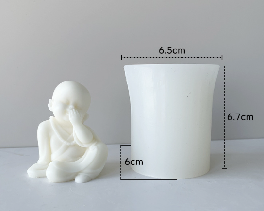 Baby Buddha Shaped Silicone Candle Mold