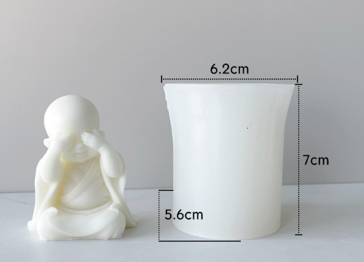 Baby Buddha Shaped Silicone Candle Mold