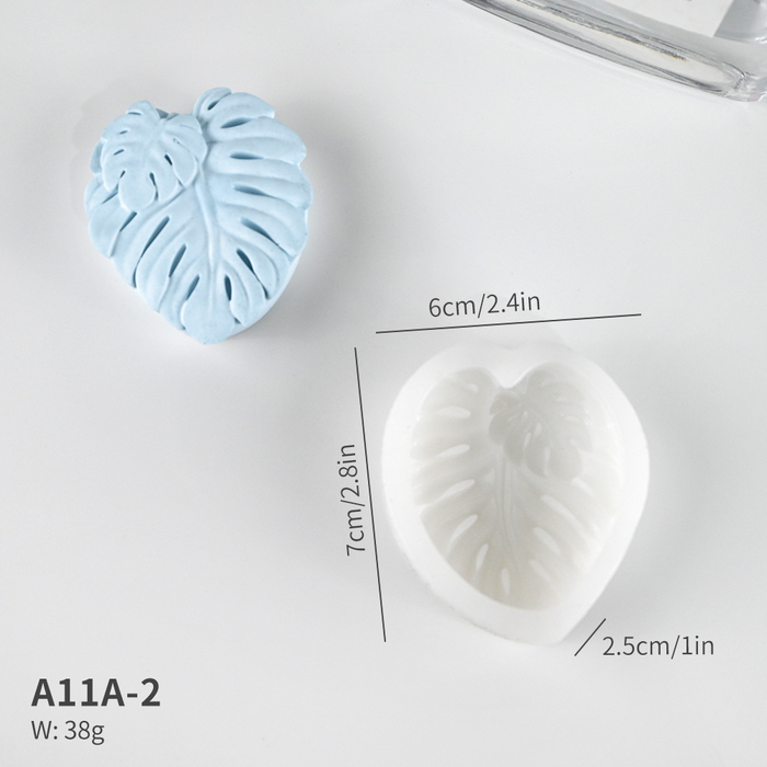 Leaf Shaped Silicone Mold for Jesmonite Art (2 Variants)