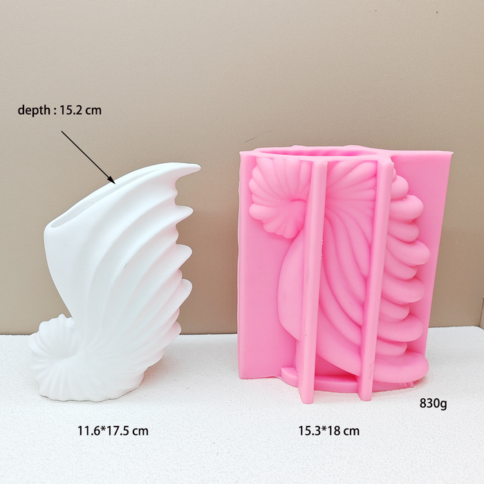 Swan Wing Shaped Silicone Mold for Jesmonite Art | Mould - Resinarthub