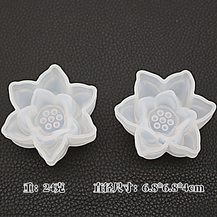 Lotus Blossom Shaped Silicone Mold for Candle Making