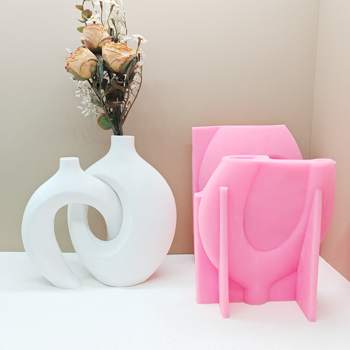 Twin Bottle Shaped Silicone Mold for Jesmonite Art | Mould - Resinarthub