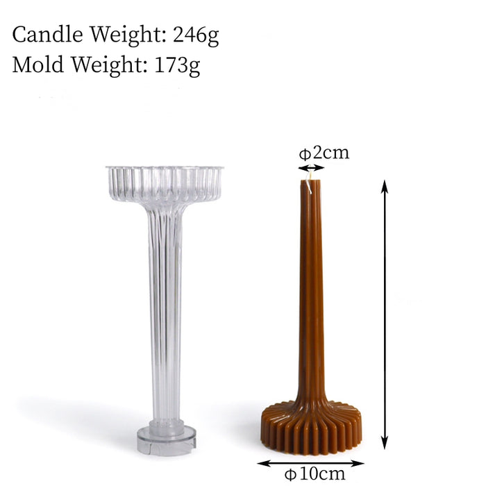 Long Rack Acrylic Pillar Candle Mold | Mould - Resinarthub