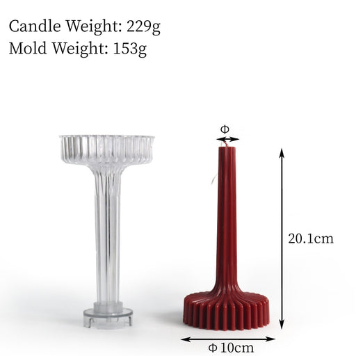 Long Rack Acrylic Pillar Candle Mold | Mould - Resinarthub