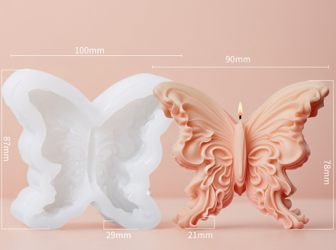 Butterfly Shaped Candle Silicone Mold -1 | Mould - Resinarthub