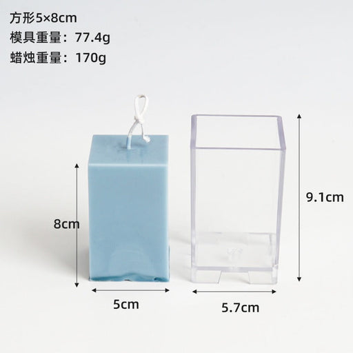 Square Acrylic Candle Mold | Mould - Resinarthub
