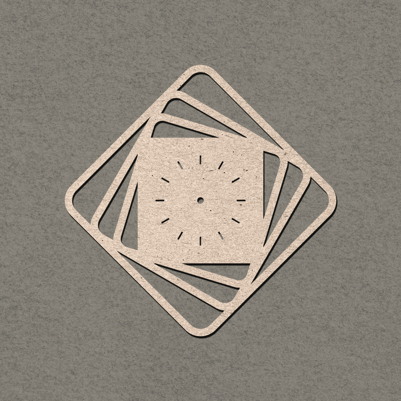Square Shaped MDF Wall Clock Base 40*40cm — Resinarthub