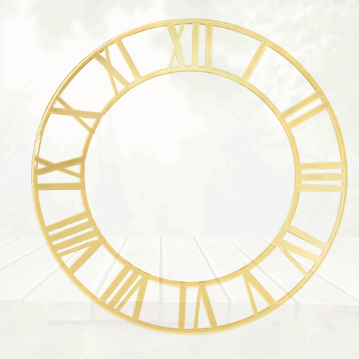 Acrylic Clock Accessories (Light Gold) | Fillings - Resinarthub