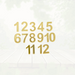 Acrylic Clock Accessories (Light Gold) | Fillings - Resinarthub