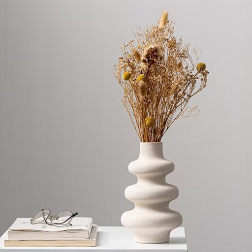 Nordic circular stacked vase Silicone Mold for Jesmonite Art | Mould - Resinarthub