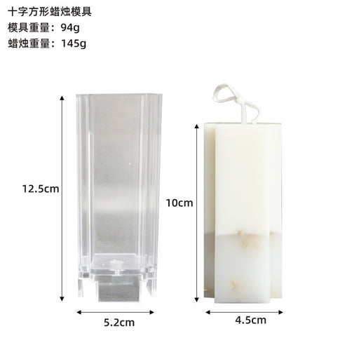 Pillar Cuboid Shaped  Acrylic Mold For Candle Making | Mould - Resinarthub