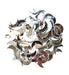 Mirror cuts for Resin, Mandala, Lippan Art & Craft ( Moon 20 mm) 100pcs | Fillings - Resinarthub