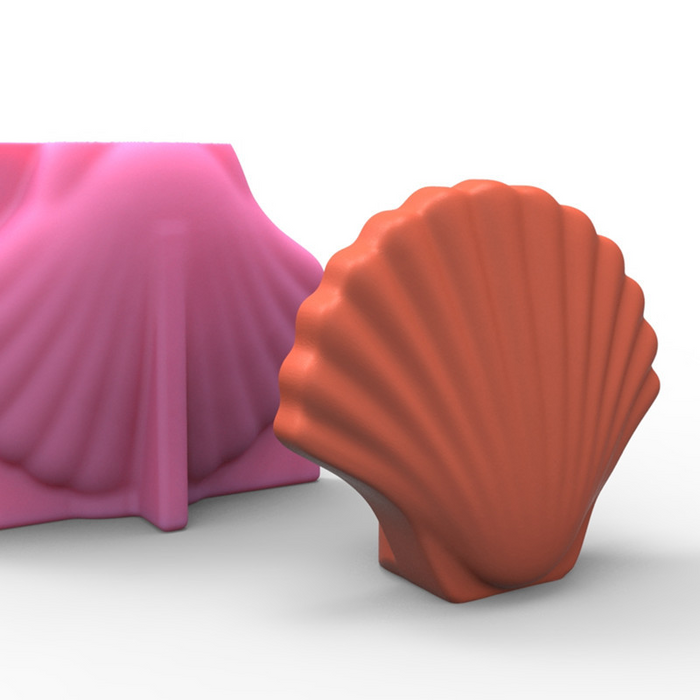 Shell Shaped Silicone Vase Mold for Jesmonite Art | Mould - Resinarthub
