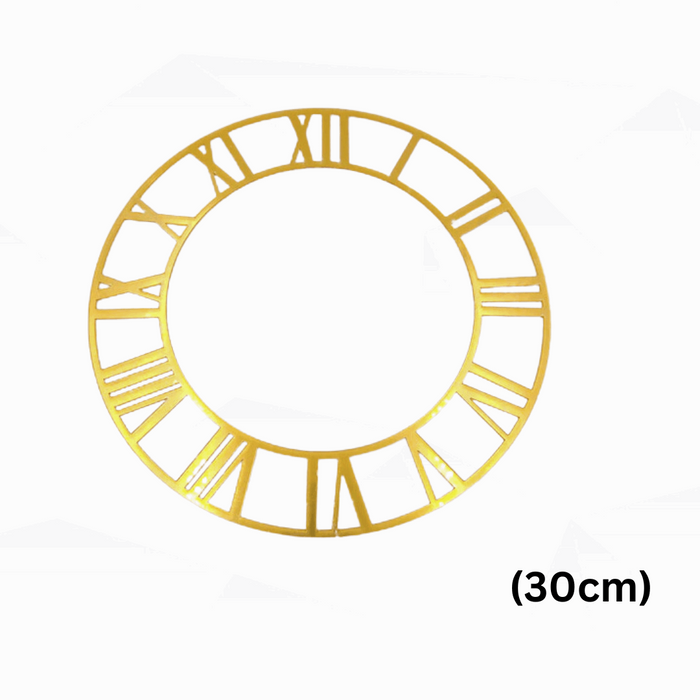 Acrylic Clock Accessories (Dark Gold) 14 variants | Boards and Clock Accessories - Resinarthub