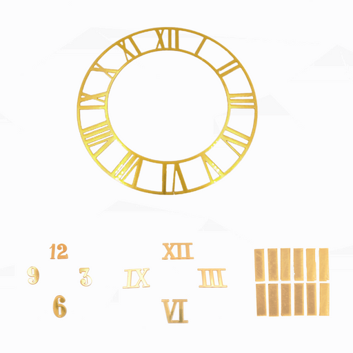 Acrylic Clock Accessories (Dark Gold) 14 variants | Boards and Clock Accessories - Resinarthub