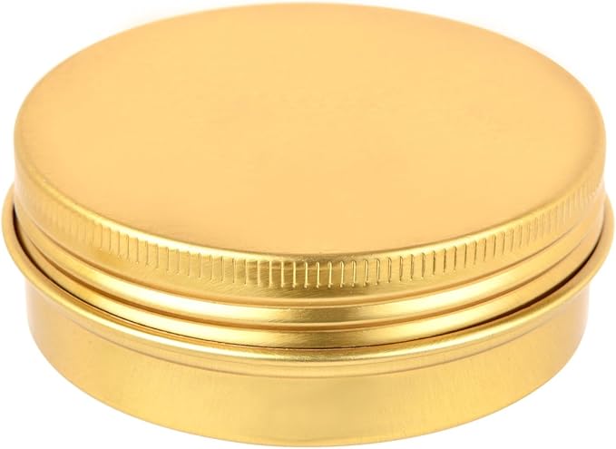Aluminum tin container with a screw lid for Candle Making