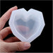 3D Diamond Heart Shaped Storage Silicone Mold for Jesmonite Art | Mould - Resinarthub