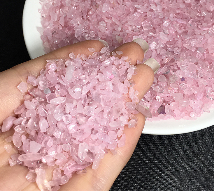 أحجار كريستالية وردية لفن الراتنج