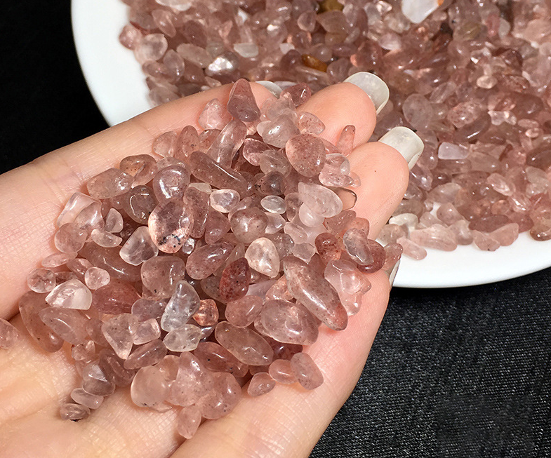 أحجار الكوارتز الفراولة لفن الراتنج