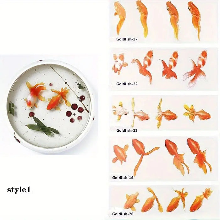 20pc Goldfish Sticker for Resin Ocean Art