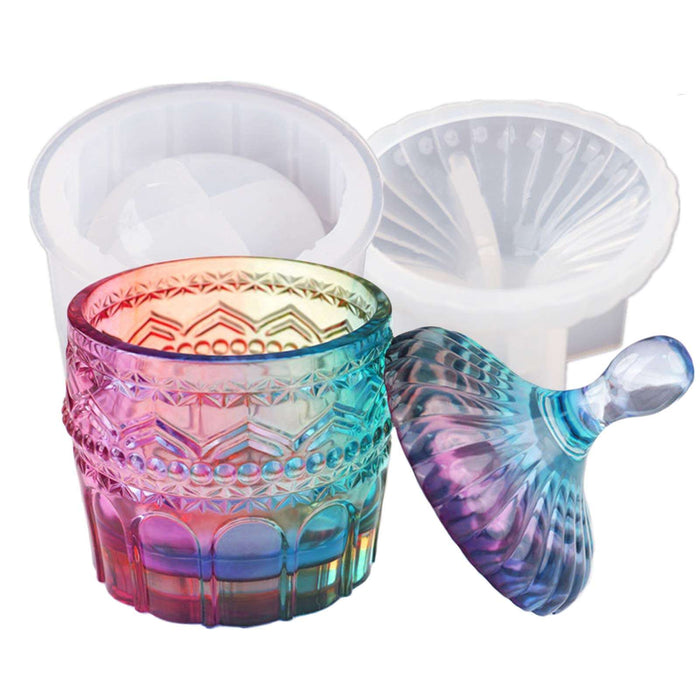 Crystal Storage Silicone Mould | Mould - Resinarthub