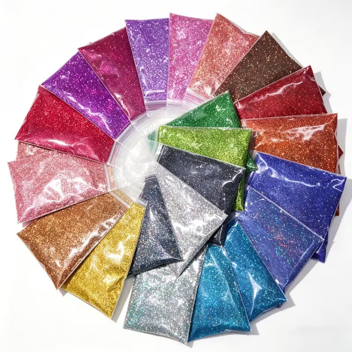 12pcs Random Color Ultra Fine Glitter Powders for Resin Art