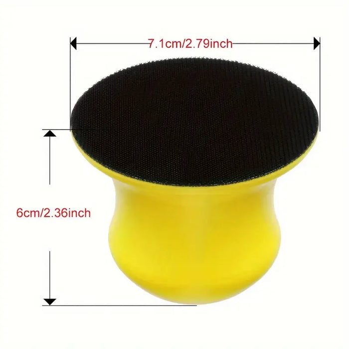 Round Hand Sanding Block with Hook and Loop Disc (3inch) | Tools - Resinarthub