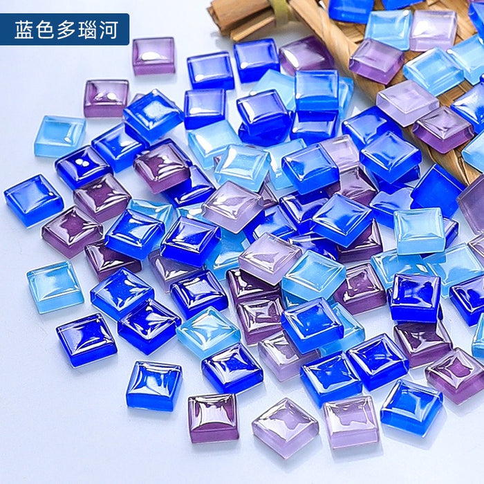 Sapphire, Indigo, & Amethyst Color Mosaic Chips for Resin Art