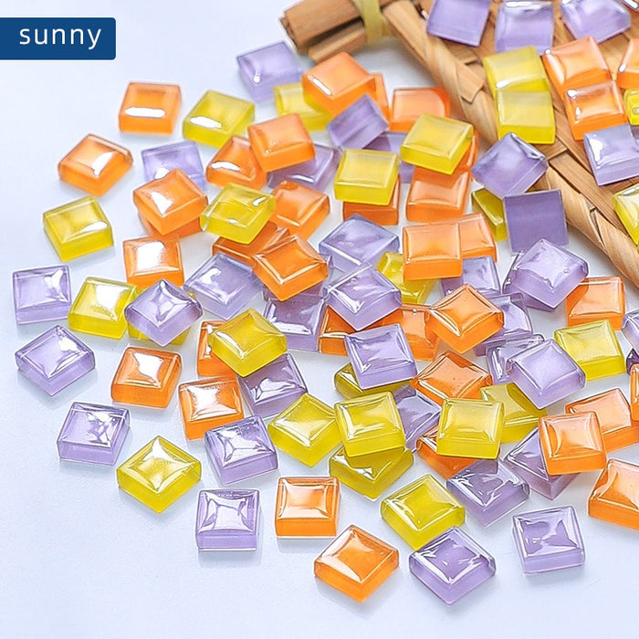 Sunny Glow Mosaic Chips for Resin Art -500g