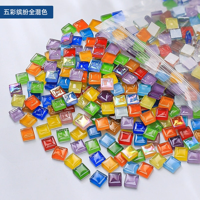 Mixed Color Crystal Glass Mosaic Chips for Resin Art (500g)