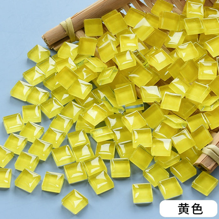 Yellow Colored Mosaic Chips for Resin Art -500g