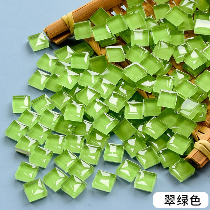 Jade Green Mosaic Chips for Resin Art - 500g | Fillings - Resinarthub