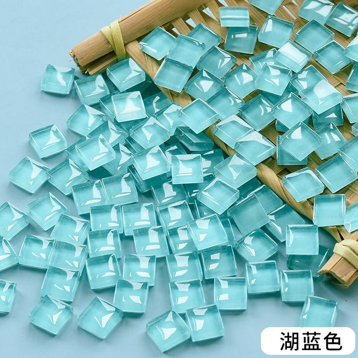 Aquamarine Blue Color Mosaic Chips for Resin Art  -500gm | Fillings - Resinarthub