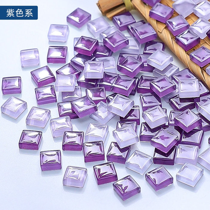 Amethyst & Lavender Colored Mosaic Stones for Resin Art (500g)