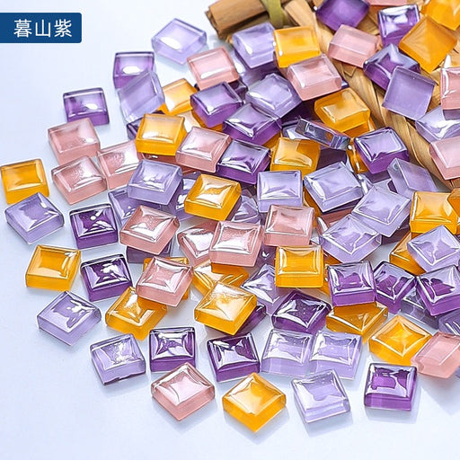 Amethyst, Rose, and Topaz Blend Colored  Mosaic Chips for Resin Art (500g) | Fillings - Resinarthub