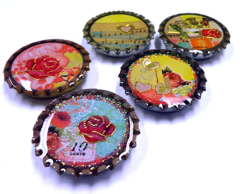 Bottle Caps, 20 Piece Set for Exquisite Resin Craft | Surfaces - Resinarthub